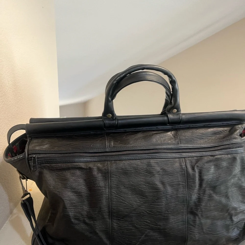 Unbranded Black Leather Messanger Bag Laptop Briefcase Shoulder‎ Travel Bag